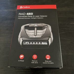 Cobra RAD 480i Best Long Range Radar Laser Detector Front  Bluetooth iRadar